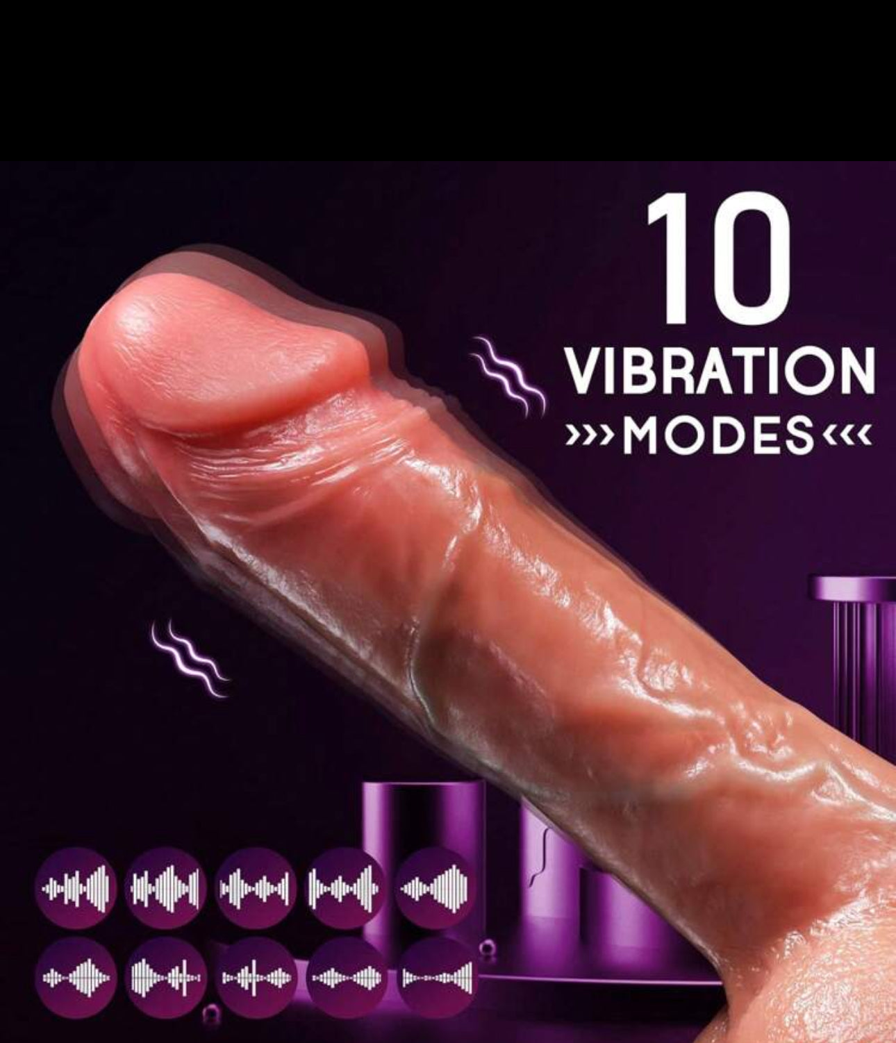 Dildo vibrador con control
