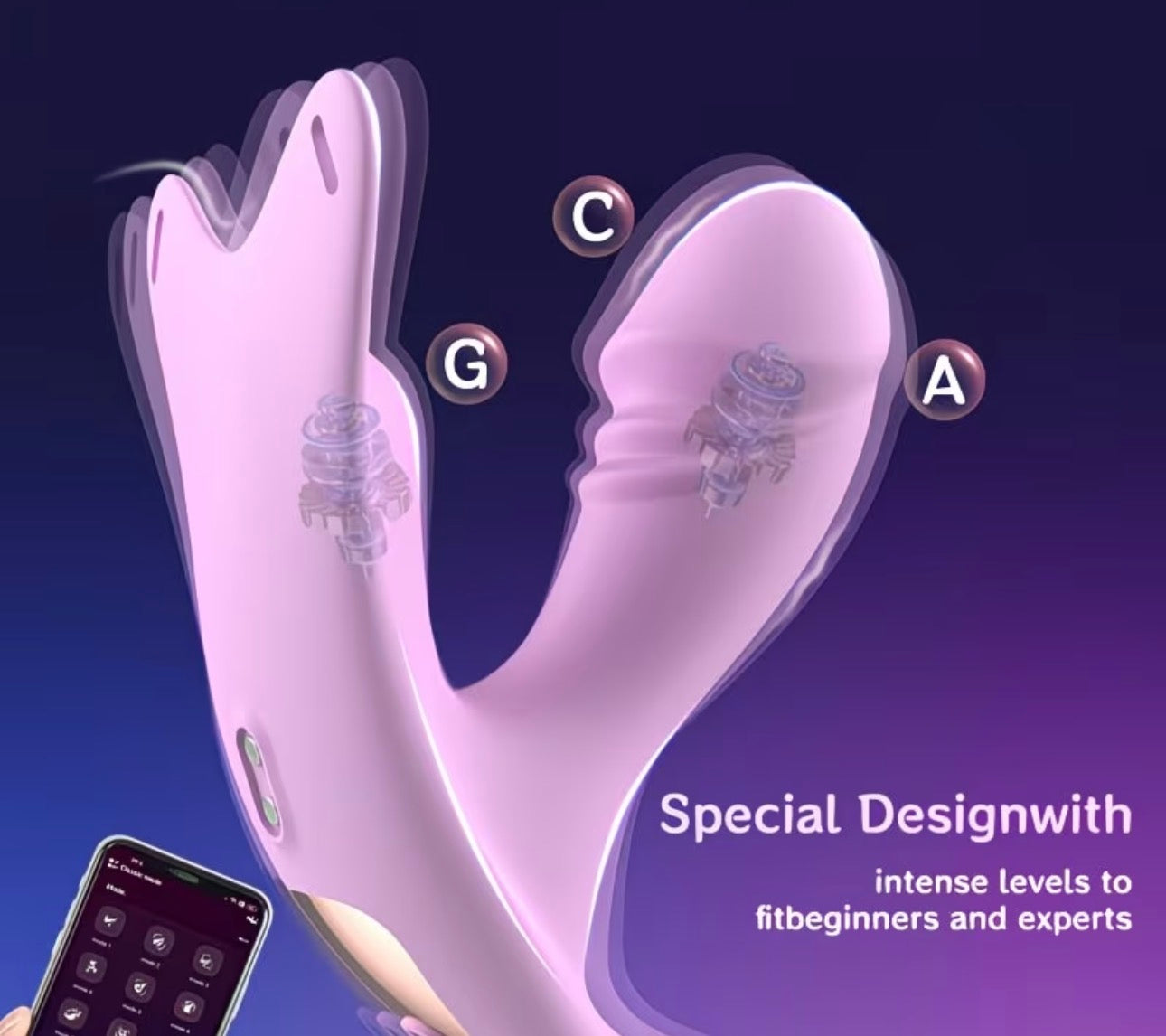 Dildo vibrador con control