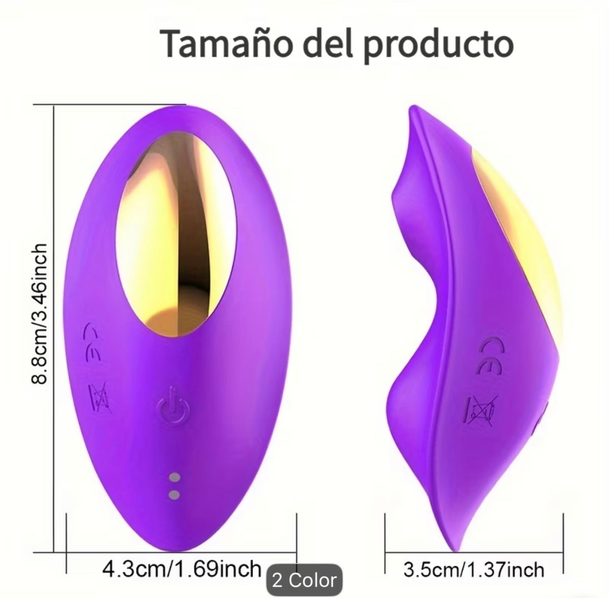 Masajeador vaginal con succión