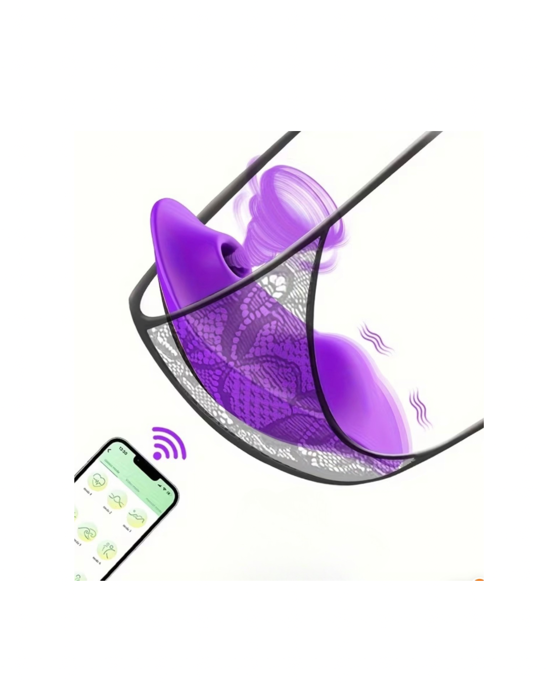 Masajeador vaginal con succión