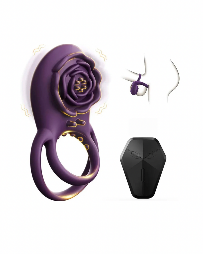 Anillo rosa con control
