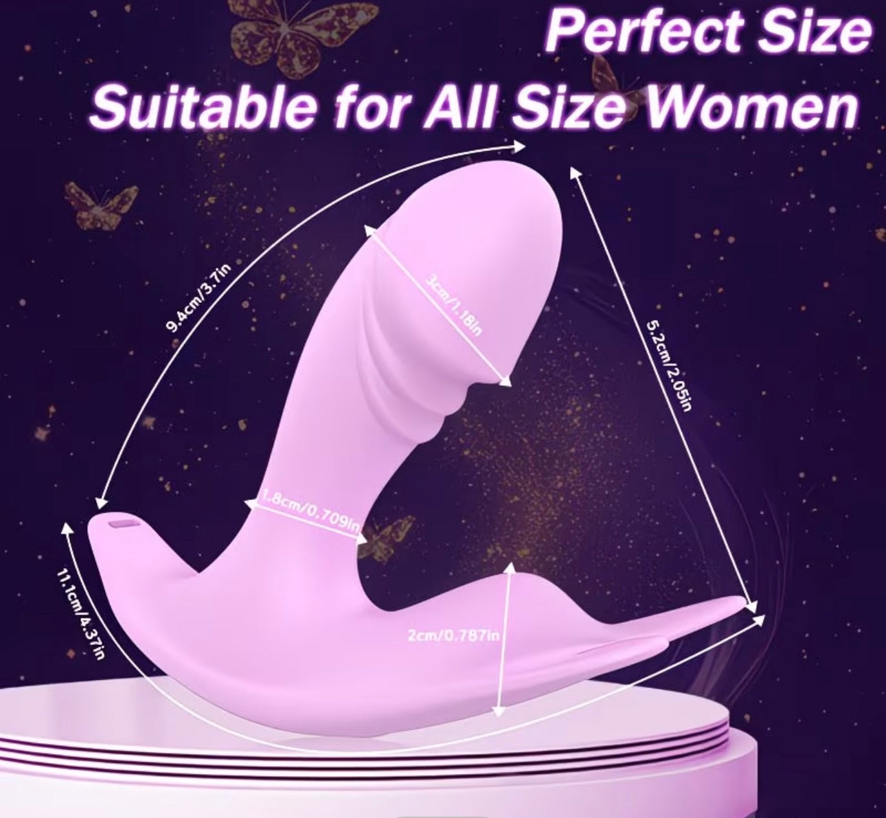 Dildo vibrador con control