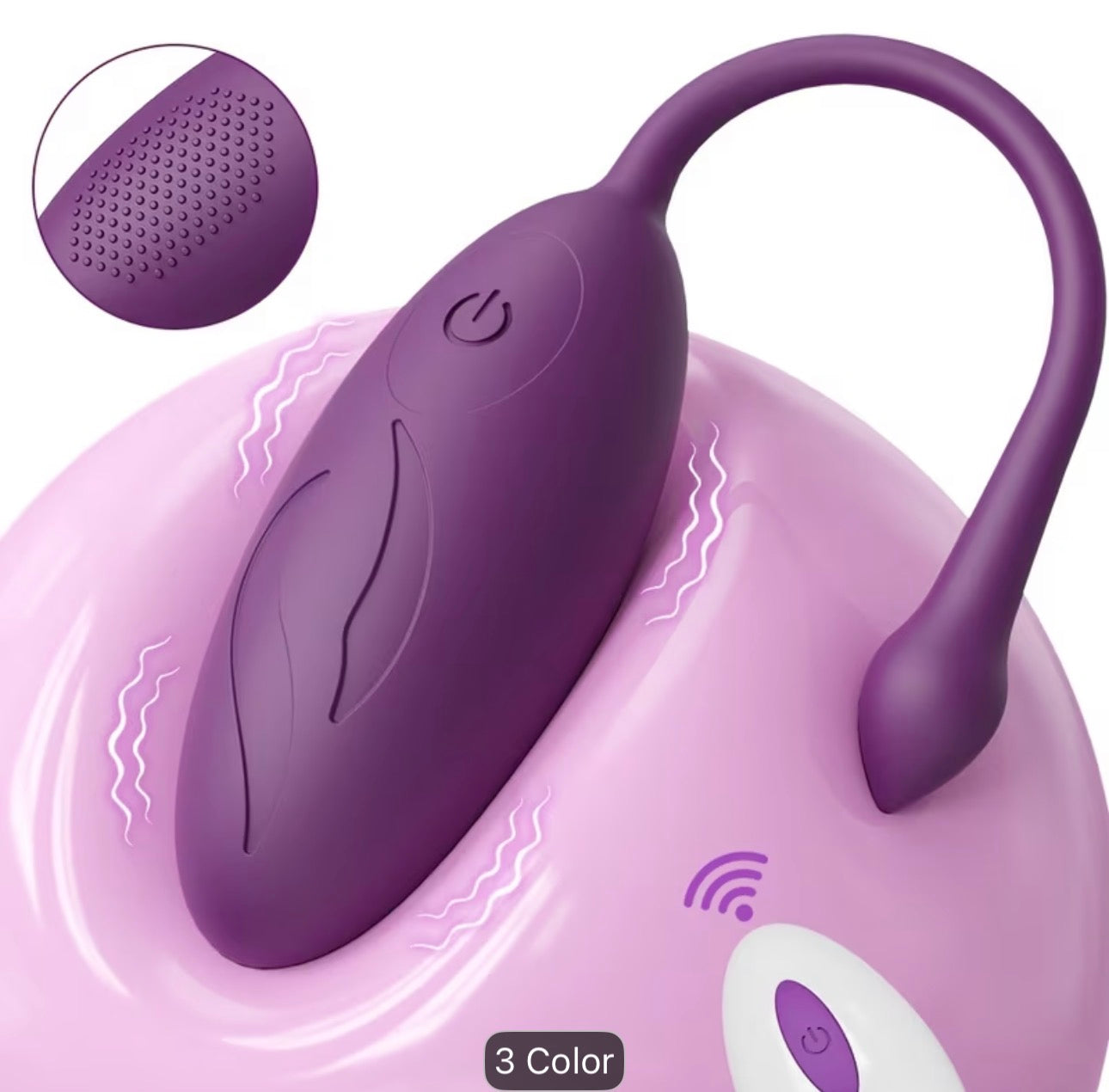 Vibrador vaginal con control