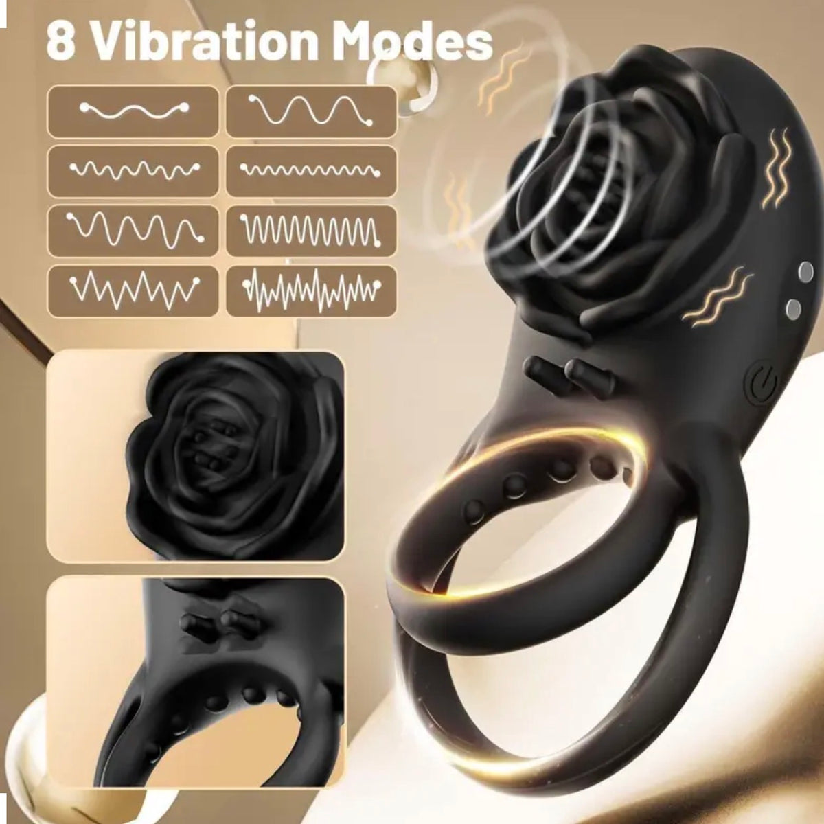 Anillo rosa con control